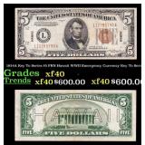 1934A $5 FRN Hawaii WWII Emergency Currency Key To