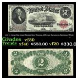 1917 $2 Large Size Legal Tender Note Thomas Jeffer