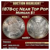 1878-cc Morgan Dollar Near Top Pop! $1 ms66+ SEGS