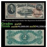 1880 $2 Large Size Legal Tender Note Grades Select