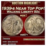 1939-s Walking Liberty Half Dollar Near Top Pop! 5