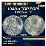 1943-d Lincoln Cent TOP POP! 1c ms68+ SEGS