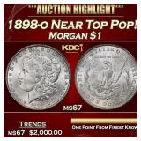 1898-o Morgan Dollar Near Top Pop! $1 ms67 SEGS