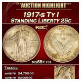1917-s Ty I Standing Liberty Quarter 25c ms65+ fh