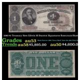 1890 $1 Treasury Note Edwin M Stanton Grades Selec