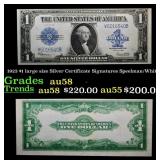 1923 $1 large size Silver Certificate Grades Choic