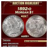 1892-o Morgan Dollar $1 ms66+ SEGS