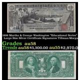 1896 $1 large size Silver Certificate Martha & Geo