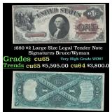1880 $2 Large Size Legal Tender Note Grades Gem CU