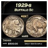1929-s Buffalo Nickel 5c Grades ms65