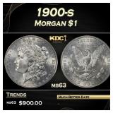 1900-s Morgan Dollar $1 Grades ms63