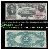1880 $2 Large Size Legal Tender Note Grades Select