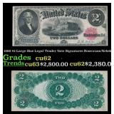 1880 $2 Large Size Legal Tender Note Grades Select