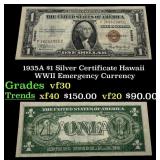 1935A $1 Silver Certificate Hawaii WWII Emergency