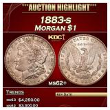 1883-s Morgan Dollar $1 ms62+ USCG