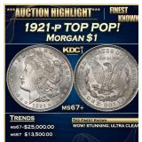 1921-p Morgan Dollar TOP POP! $1 ms67+ SEGS