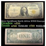 1935A $1 Silver Certificate North Africa WWII Emer