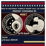 2022-w National Purple Heart Hall of Honor Proof M
