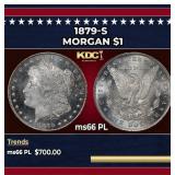 1879-s Morgan Dollar $1 Grades ms66 PL