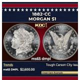 1882-cc Morgan Dollar $1 ms65 dmpl SEGS