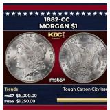 1882-cc Morgan Dollar $1 ms66+ SEGS