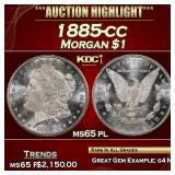 1885-cc Morgan Dollar $1 ms65 pl SEGS