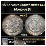 PCGS 1921-p *Mint Error* Minor Clip Morgan Dollar