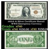 1935A $1 Silver Certificate Hawaii WWII Emergency
