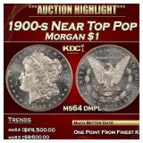 1900-s Morgan Dollar Near Top Pop $1 ms64 dmpl SEG