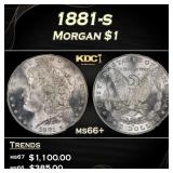 1881-s Morgan Dollar $1 ms66+ SEGS