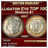 1887-p VAM 12 Alligator Eye TOP 100 Morgan Dollar