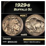 1929-s Buffalo Nickel 5c Grades ms65