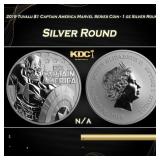 2019 Tuvalu $1 Captain America Marvel Series Coin