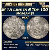 1886-p VAM 1A Line In 6 Top 100 Morgan Dollar TOP