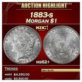 1883-s Morgan Dollar $1 ms62+ USCG