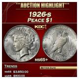 1926-s Peace Dollar $1 ms65+ SEGS