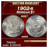 1902-s Morgan Dollar $1 ms64 SEGS