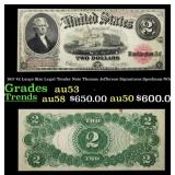 1917 $2 Large Size Legal Tender Note Thomas Jeffer