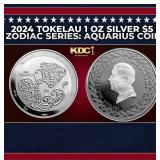 Dogecoin Style - 1 oz Silver Round Round