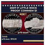 2007-P Little Rock Proof Modern Commem Dollar $1 p