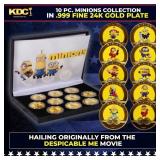 10 Coin Minions Gold Plated Round Collection