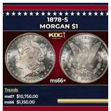 1878-s Morgan Dollar $1 ms66+ SEGS