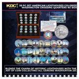 28 Pc Set Historic American Lighthouses Colorized