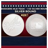 NY Yankees MLB Team - 1 oz Silver Round Round