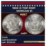 1902-o Morgan Dollar TOP POP! $1 ms67+ SEGS