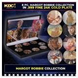 8 Coin Margot Robbie Gold Plated Round Collection