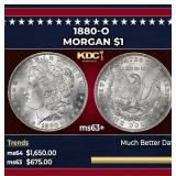 1880-o Morgan Dollar $1 ms63+ SEGS