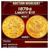 1879-s Gold Liberty Eagle $10 ms62+ USCG