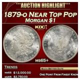 1879-o Morgan Dollar Near Top Pop $1 ms65+ SEGS