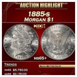 1885-s Morgan Dollar $1 ms65+ SEGS